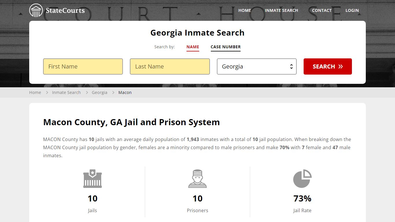 Macon County, GA Inmate Search - StateCourts